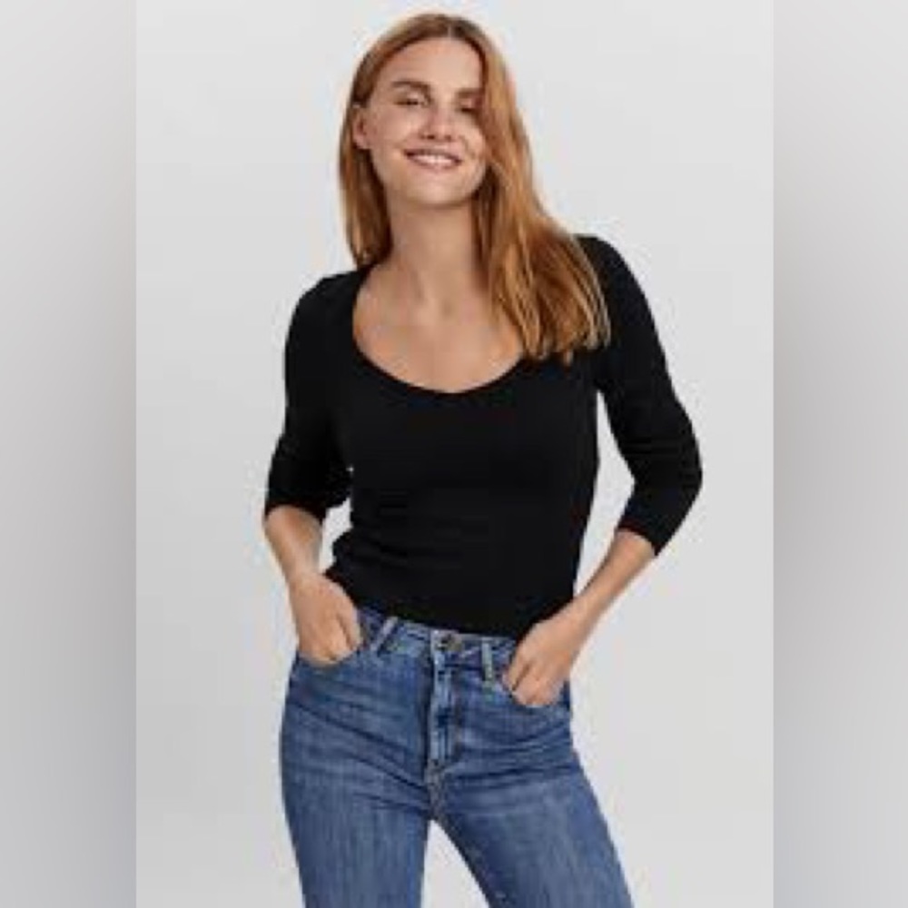 Vero Moda - NWT - Karma Long Sleeve Sweetheart Blouse - Size: XS